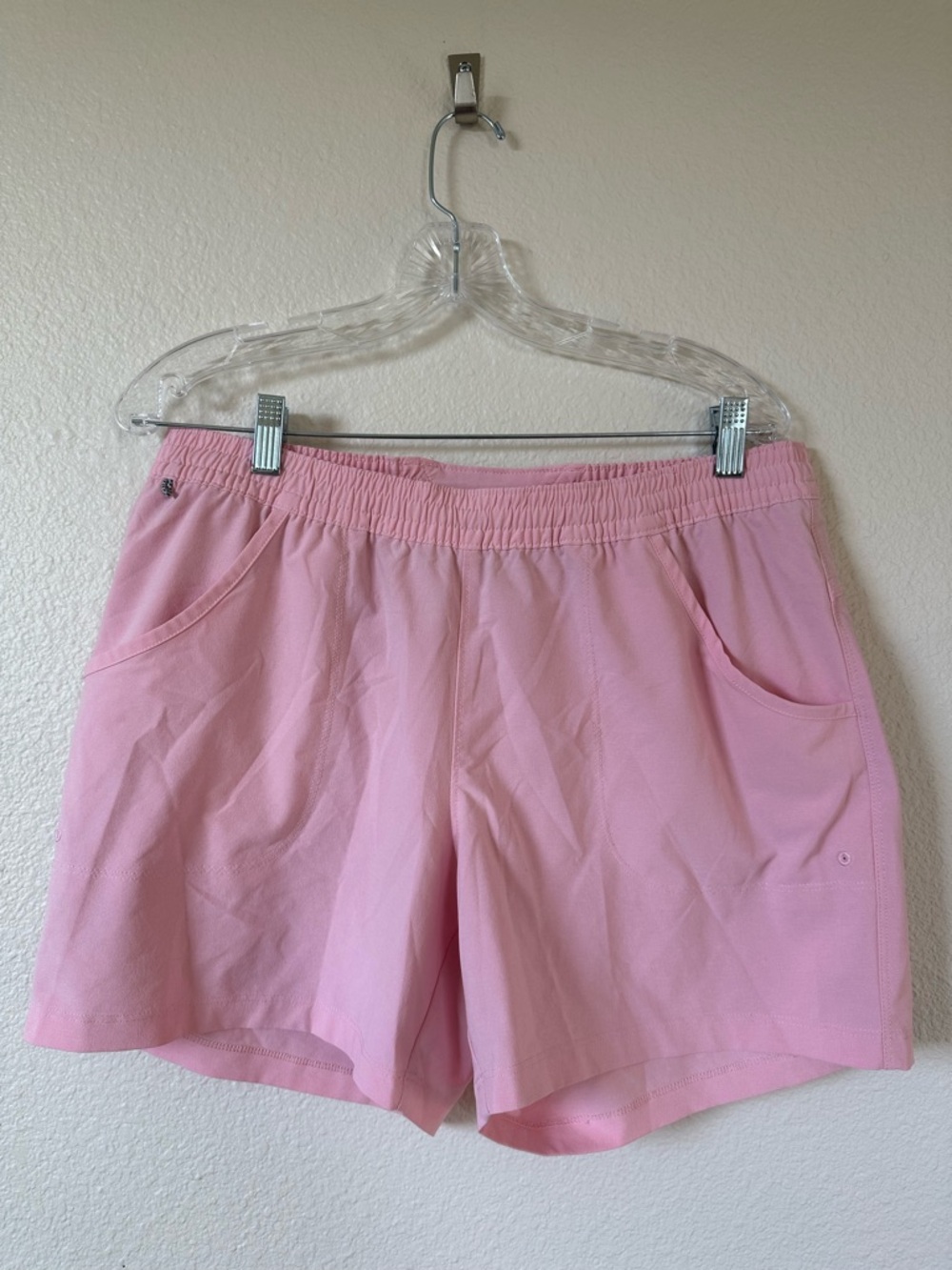 Columbia PFG Pink Shorts Women’s Large Drawstring Waist Outdoor Fishing